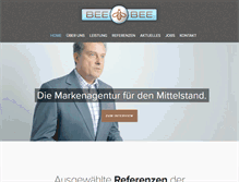 Tablet Screenshot of beebee-werbeagentur.de